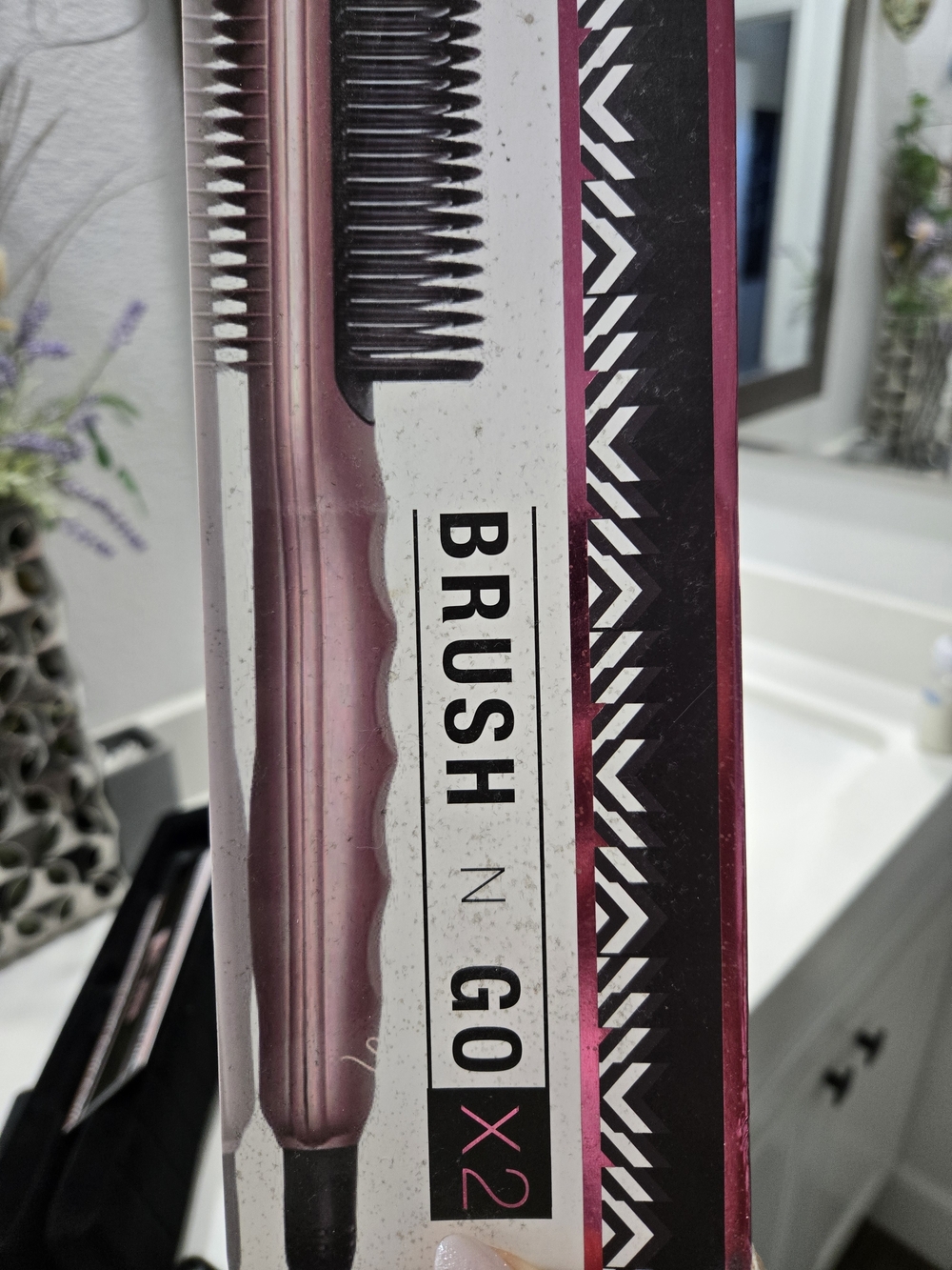X2 Pink Straightening Hair Brush